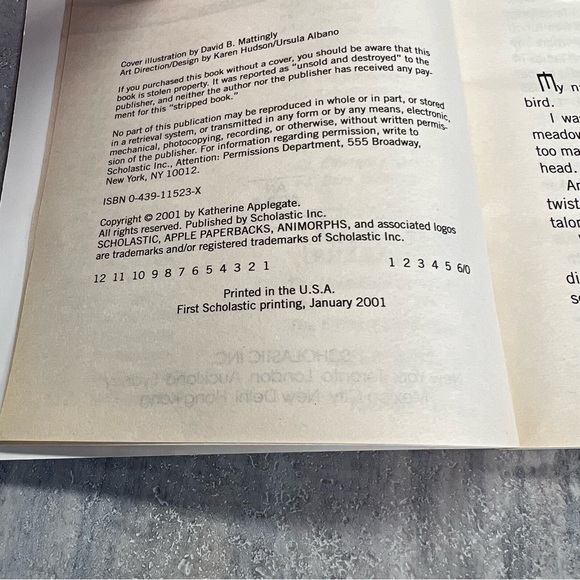 2001 Animorphs paperback BOOK #49 The Diversion novel by K.A. Applegate 1st Ed - Picture 13 of 13